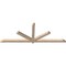 Ekena Millwork Kennewick Smooth Timber Gable Bracket, Douglas Fir, 96"W x 36"H x 3 1/2"D x 3 1/2"F, 9/12 Pitch GBW096X36X0404KEN00SDF - alternate 3